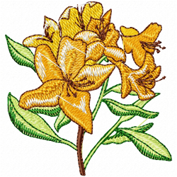 Flowers And Tree Embroidery Design 5